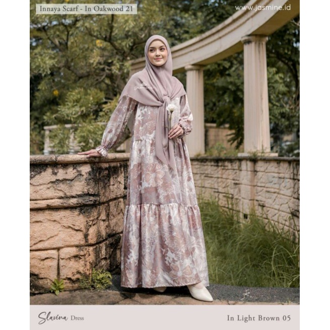 slavina dress jasmine Bylidiahadiwinoto/gamis terbaru/gamis branded