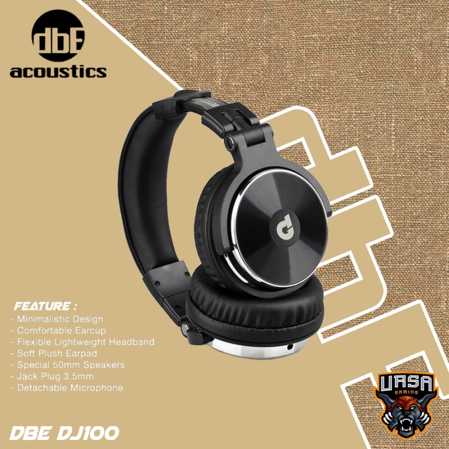 Headset dbE DJ100 High Quality Foldable - Gaming - Detachable Cable