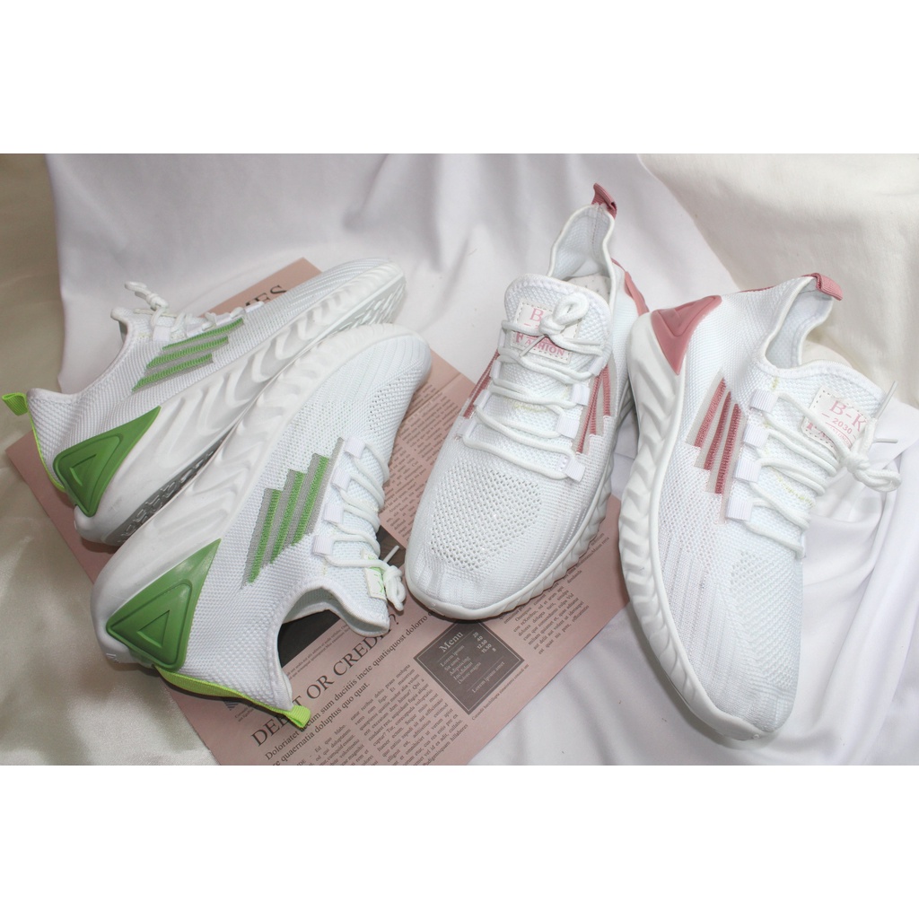 Free Box Sneakers Wanita Import Sepatu Wanita Korea Sneaker Murah NSA66-1 Sepatu Wanita Sepatu Import Fashion