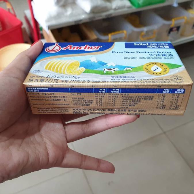 

Anchor Salted Butter Pagts 227 gr New Zealand Butter