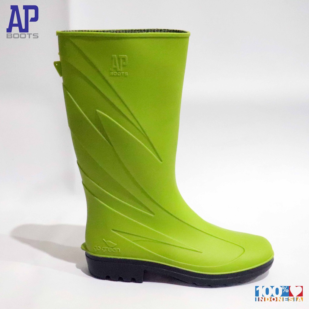 AP 2017 LEMON GREEN 37-43  - SEPATU BOOT SAFETY KARET -  AP BOOTS