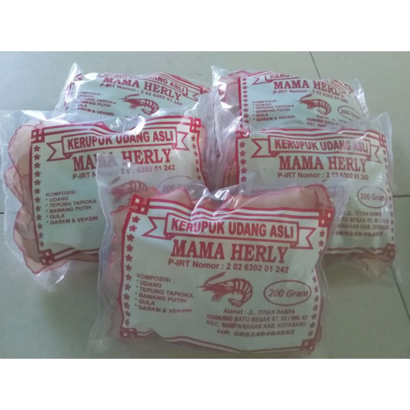 

KERUPUK UDANG & IKAN MENTAH MAMA HERLY 200 GRAM