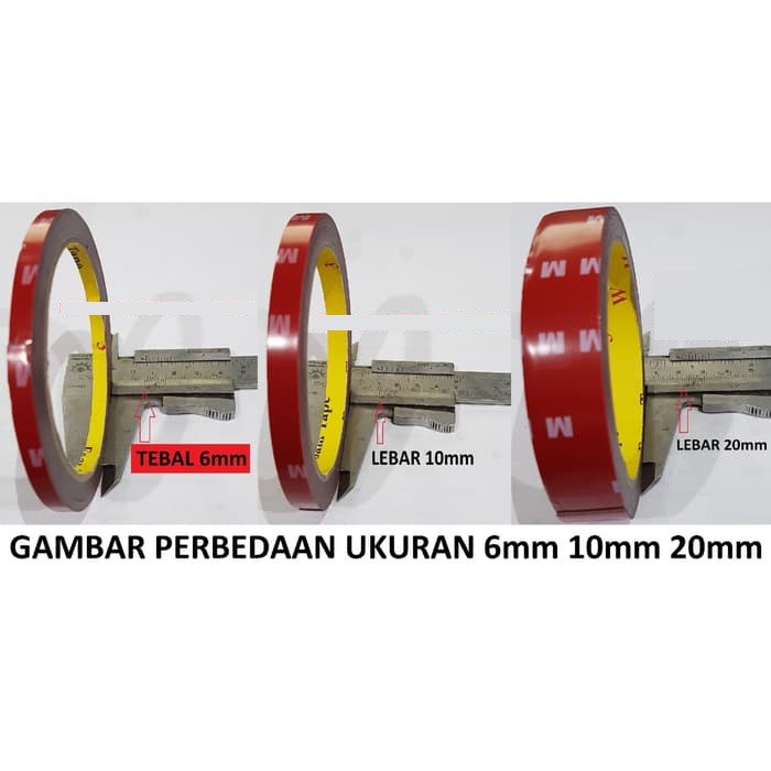 

Double Tape 3M 20mm Isolasi Lem Dobel Perekat Multi Fungi Serba Guna