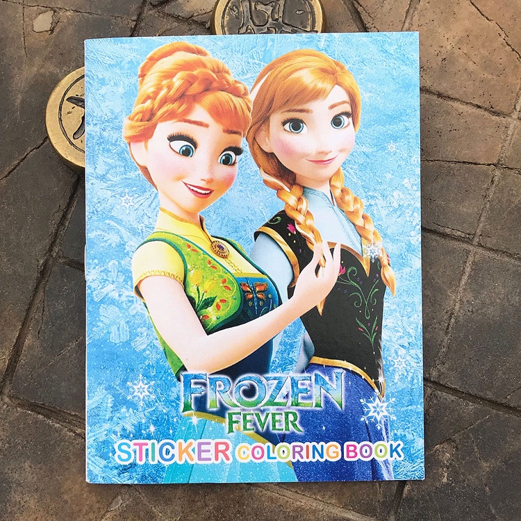 Stiker Colouring Book Lucu Import / Buku Stiker Mewarnai