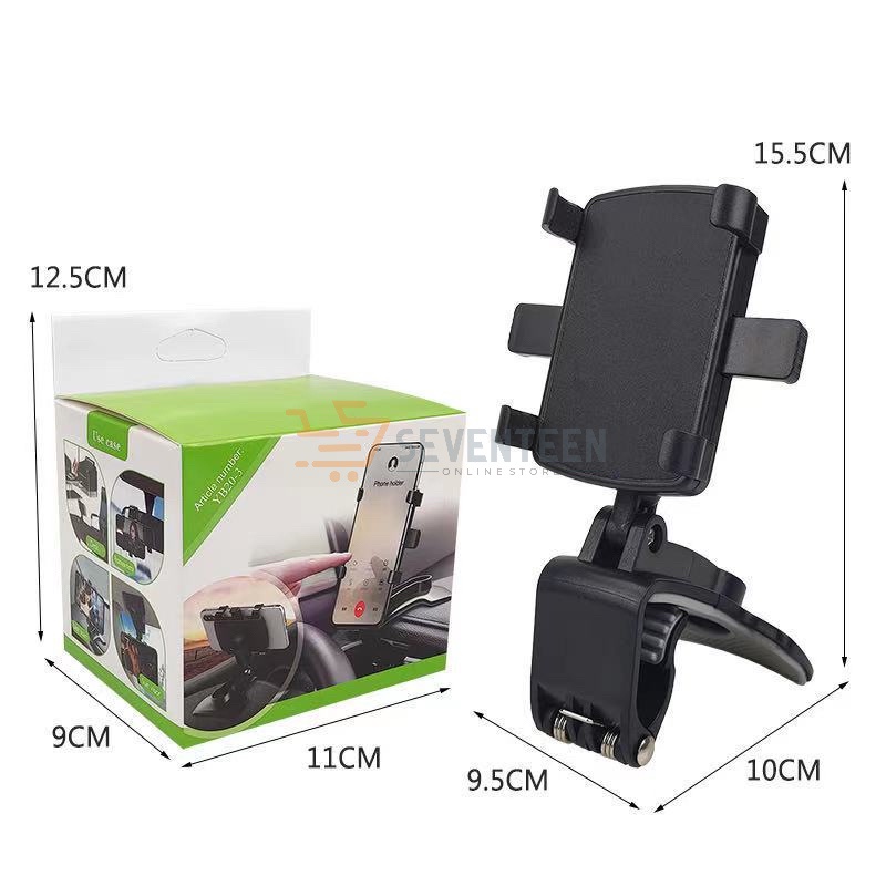 SEVENTEEN HOLDER MOBIL JEPIT DASBOARD SPION HD35 STAND HOLDER MEJA HANDPHONE HD-35 DUDUKAN HP MOBIL ADJUSTABLE CAR HOLDER PHONE