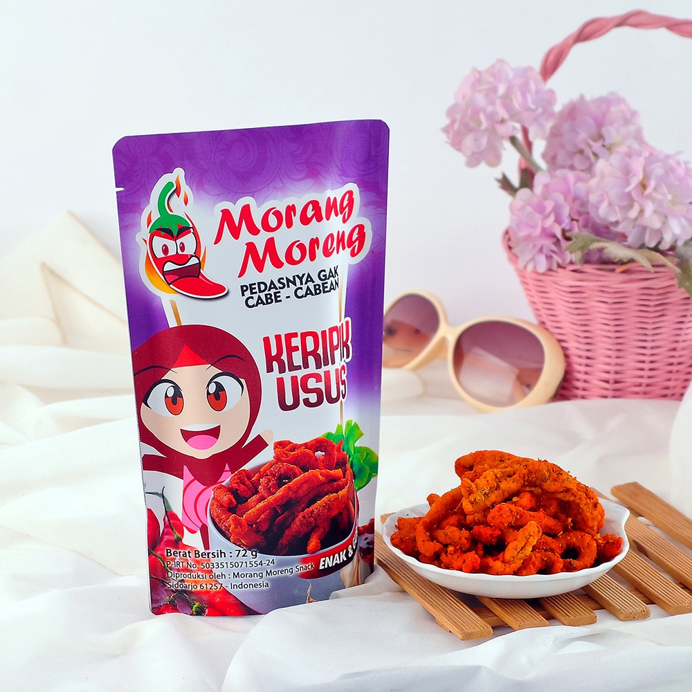 

Kripik Usus Krispi Morang Moreng / Keripik Usus Aneka Rasa Pouch