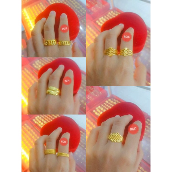 TERMURAH  CINCIN LAPIS EMAS 24KARAT