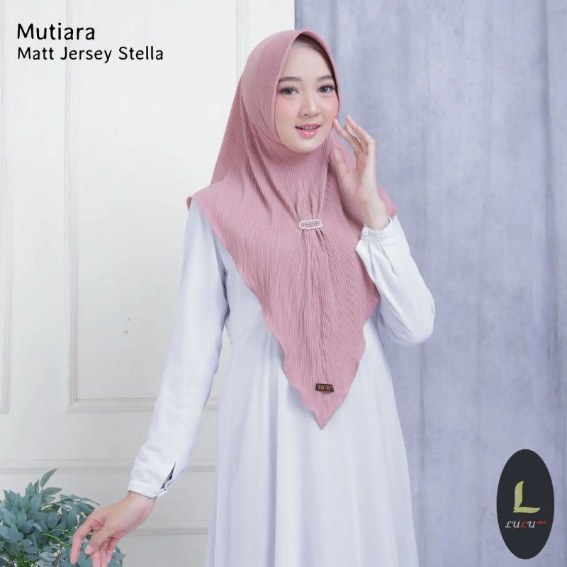 TERBARUUU || Jilbab Instan Plisket Murah || Lulu Mutiara Plisket || Hijab Jersey Plisket
