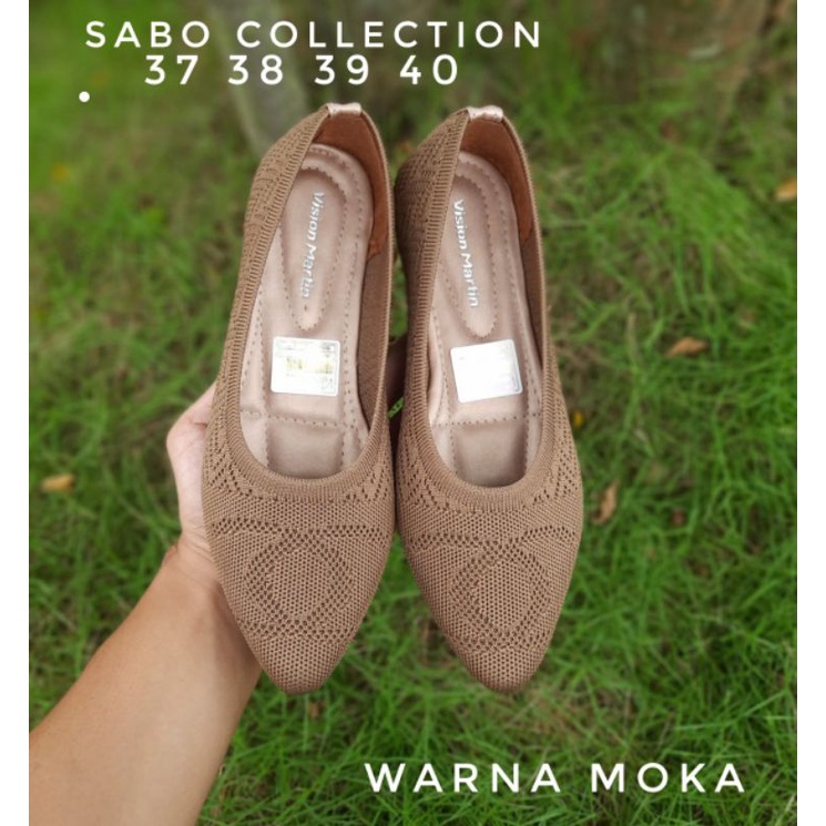 NEW BISA COD|SEPATU FLAT RAJUT VISION MARTIN