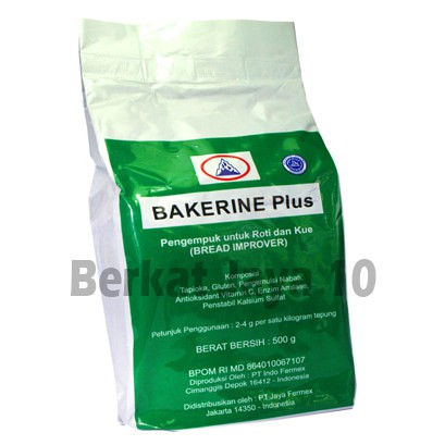 BAKERINE PLUS Bread Improver Bakerin Pengempuk Roti 500 Gram Murah