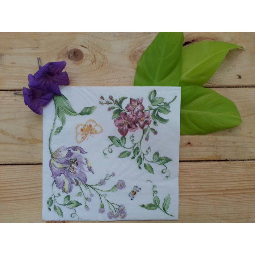 napkin decoupage // paper napkin // tisyu decoupage
