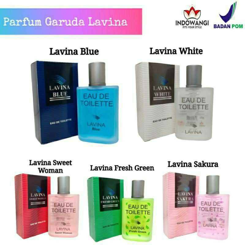 PARFUM GARUDA LAVINA GARUDA INDONESIA EDT 5 VARIAN PARFUM WANITA TAHAN LAMA PARFUM PRAMUGARI 30 ML BOX