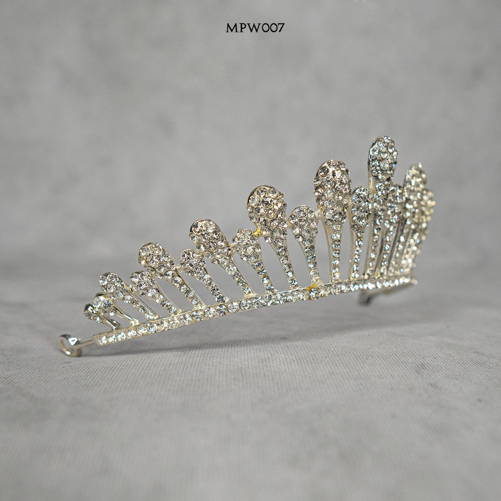 [PRODUK FAVORIT] MAHKOTA PESTA AKSESORIS WEDDING PENGANTIN CROWN MPW007