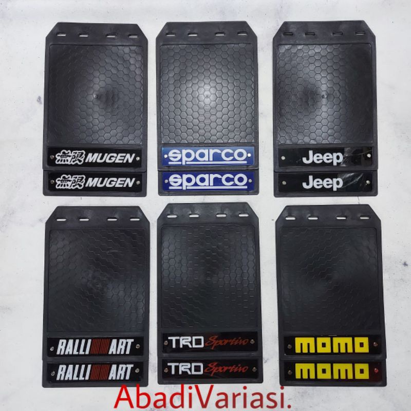 1 Set Karpet Roda Lumpur Mud Guard Motif Universal