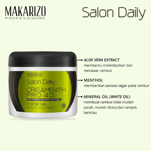 ★ BB ★ Makarizo Professional Salon Daily Creambath Pro Pot 500 mL
