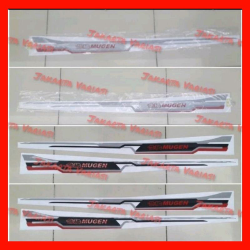 Stiker Body Samping Mugen Mobil Universal Brio Mobilio Hrv Brv Crv Jazz Freed City Accord