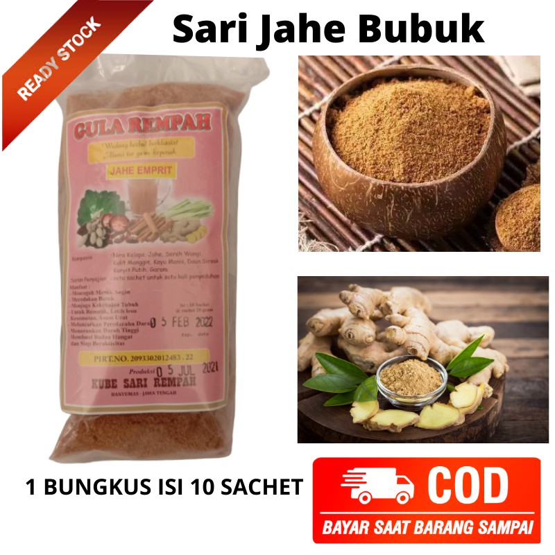 

Jahe Emprit Gula Rempah Instan Herbal Siap Seduh Isi 10 Sachet