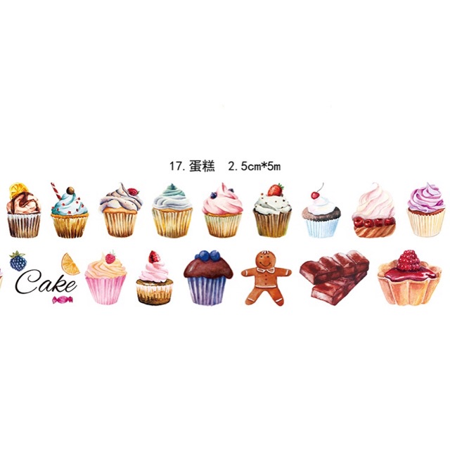 

washi tape cupcake