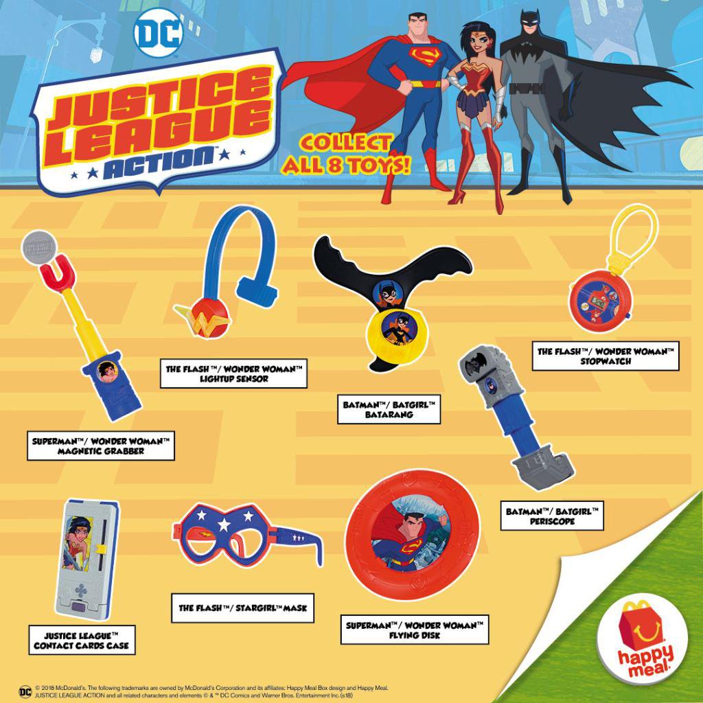 Happy Meal Justice League 2018 / set
