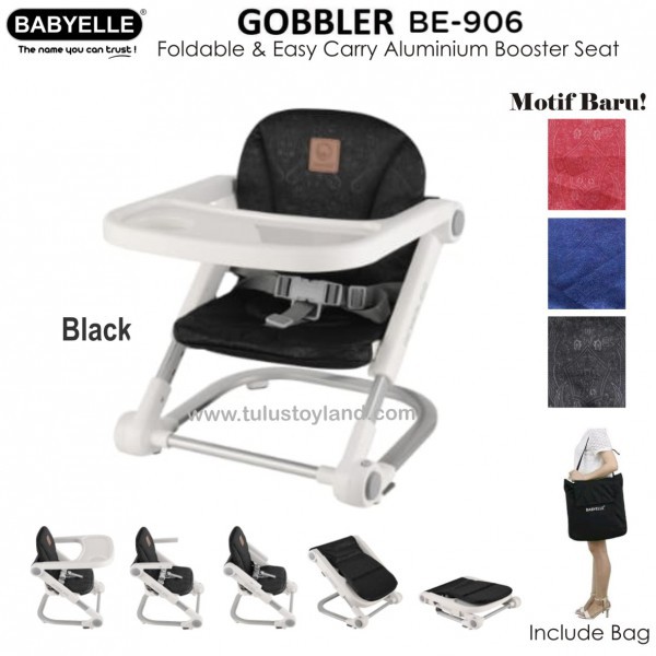 Babyelle Gobbler BE 906 Foldable Easy Carry Aluminium Booster Seat Baby Elle Kursi Makan Bayi