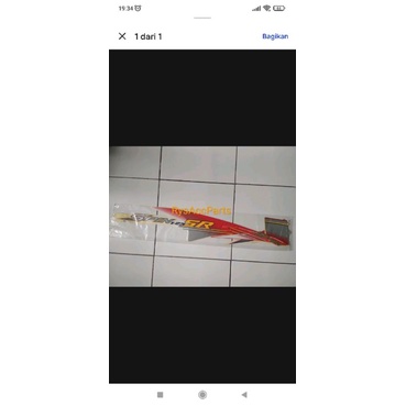 Striping stiker suzuki spin 125 Sr putih merah