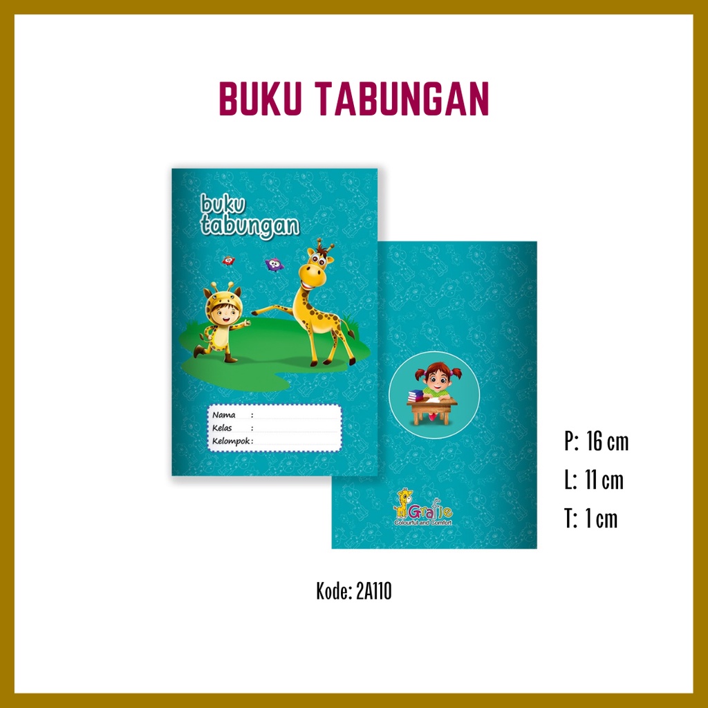 Jual GRAFIE Buku Tabungan Alat Tulis Anak | Shopee Indonesia