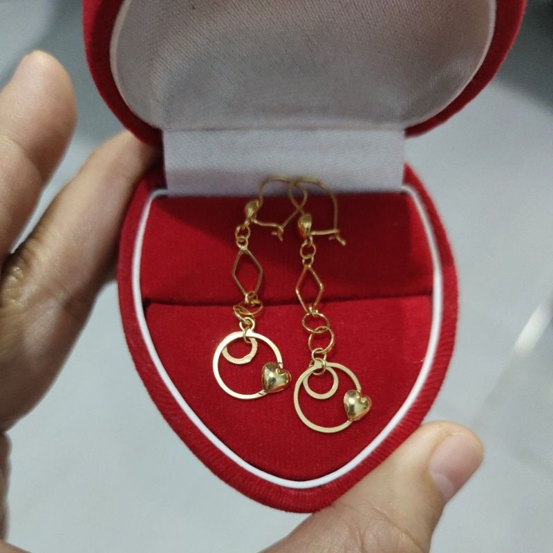 anting emas model panjang
