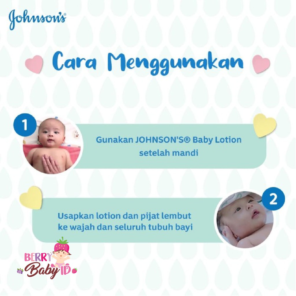 Johnson's Baby Lotion Losion Bayi Anak Perawatan Kulit Johnsons 200 ml Berry Mart