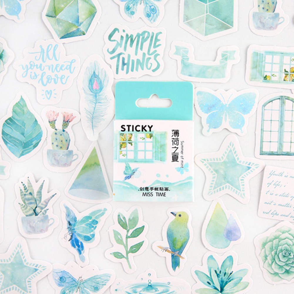 

STICKER DECO DESAIN NATURE GREEN LUCU STICKER SCRAPBOOK DIARY JOURNAL BUJO LOVERSTUFF