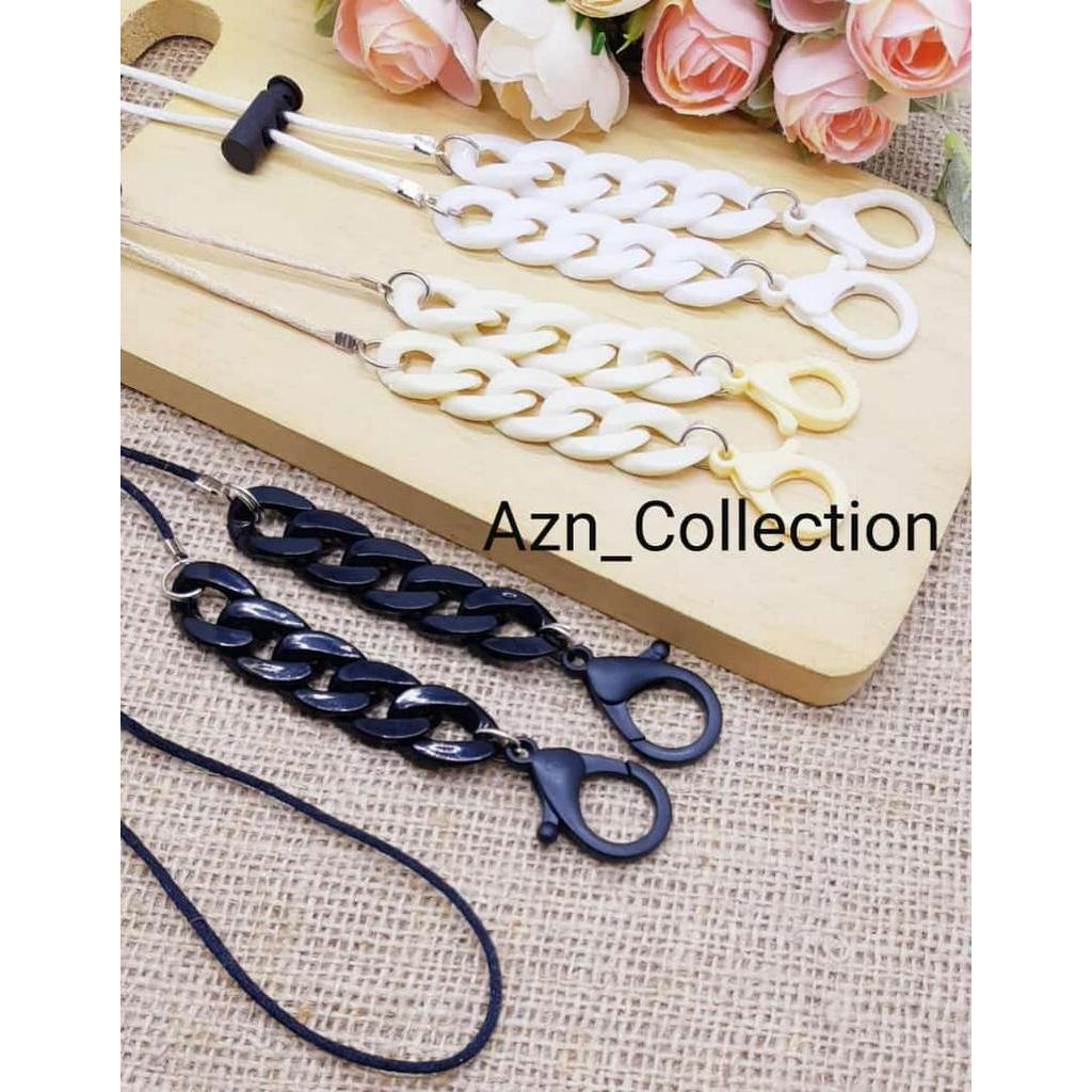 strap masker - konektor hijab masker - strap masker hijab - strap masker rantai - pengait masker - k