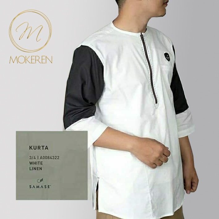BAJU KOKO MODERN / SAMASE KURTA / KURTA SAMASE PUTIH