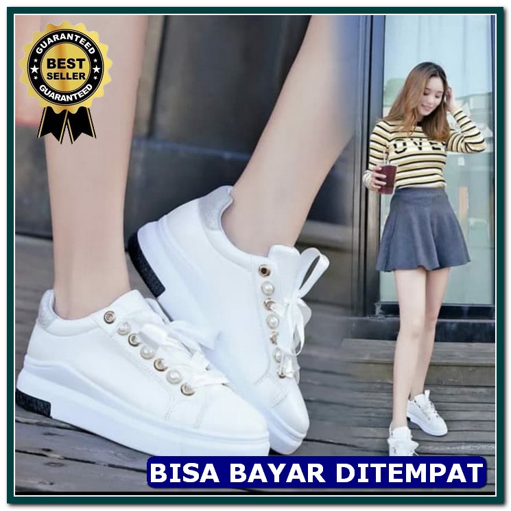 Sneakers Cewe Merk Akatie B4762K Sneakers Sepatu Wanita  Tanjung  MA793 Sepatu Kets Fashion Ys205 Pu