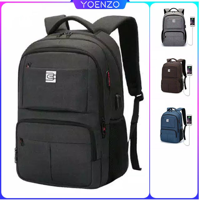 8655 BRUNO CAVALLI Tas Ransel Laptop USB