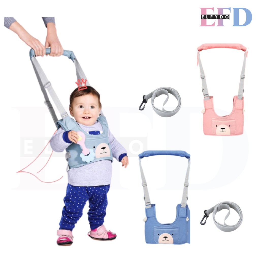 ELFYDO HL0241 Alat Bantu Jalan Bayi Toodler Baby Walking Assistant Baby Walker Sabuk Pengaman Motif Beruang