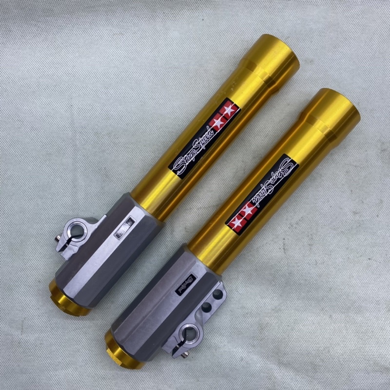 Tabung Shock Depan Stage Speed Copy Ori Plus Breket 2Piston Monoblok Big Pot 2Pin FOURSIX_46