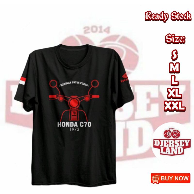 KAOS DISTRO MOTOR HONDA C70 MENOLAK UNTUK PUNAH KEREN