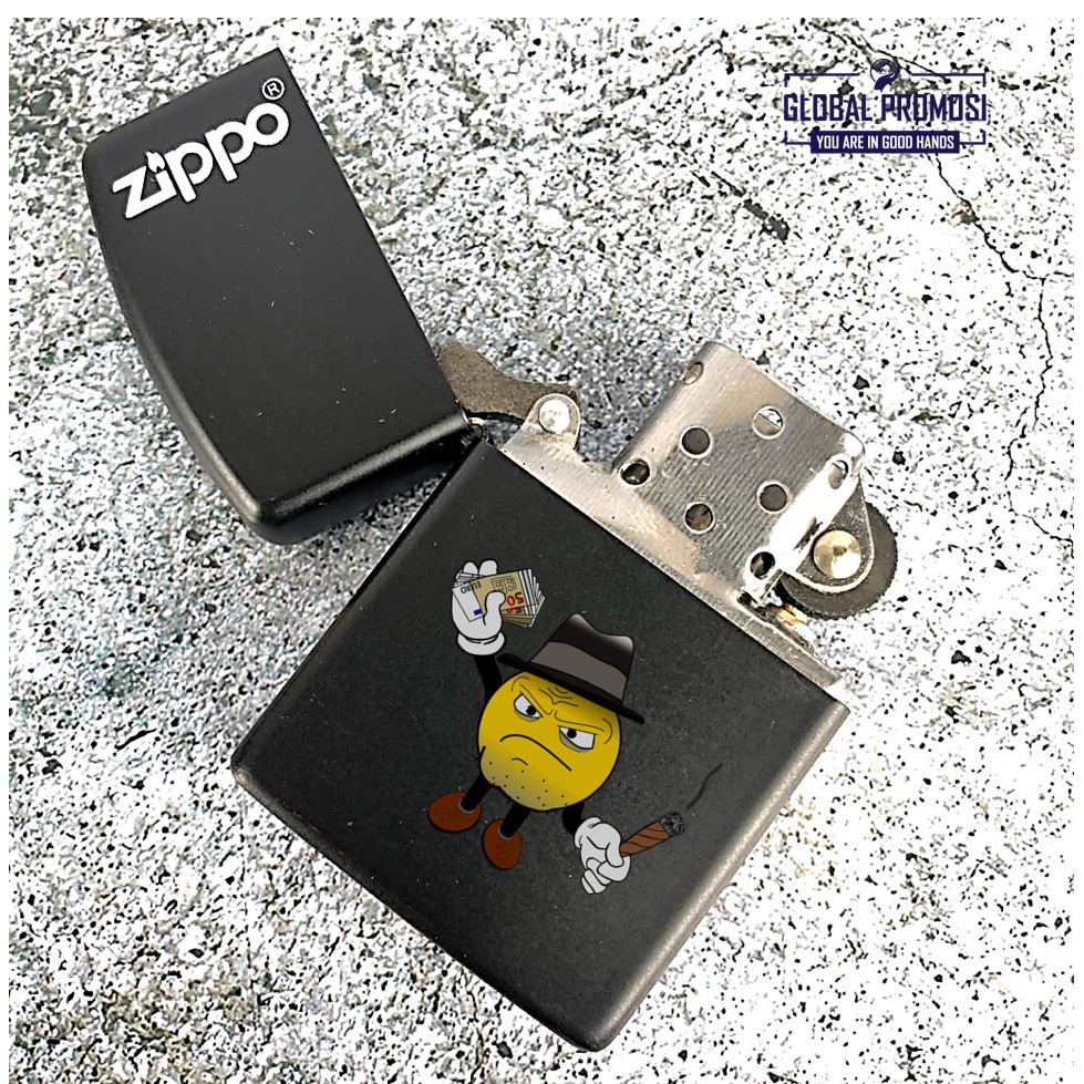 Zippo Premium Custom Print UV Full Warna Gradasi Souvenir/Promosi/Hadiah Design Suka2