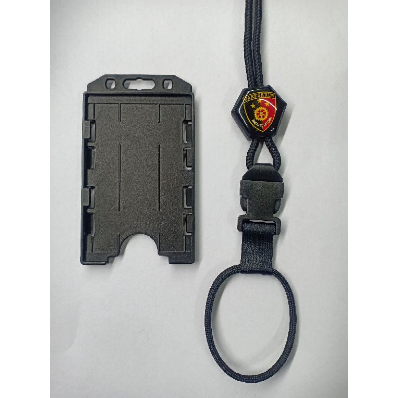 

lanyard id card plus holder dua muka bolak balik tempat kartu id card