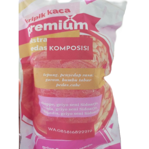 PAKET KERIPIK KACA PREMIUM 5 PCS //KERIPIK KACA