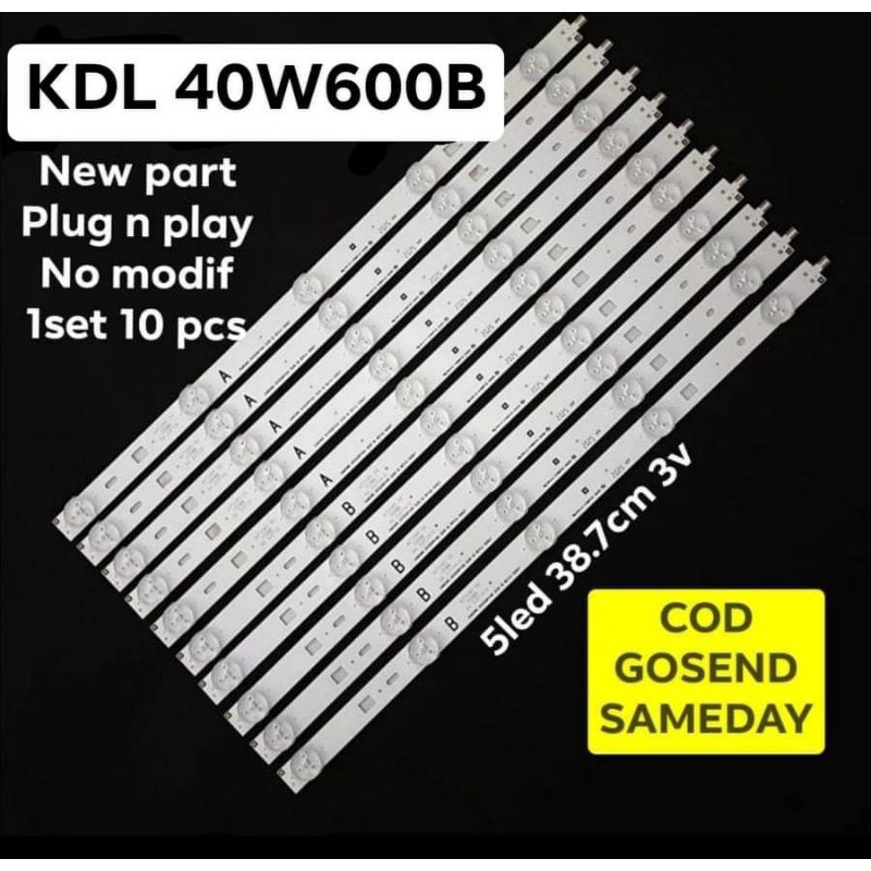 LAMPU LED BL SONY 40W KDL 40W600B 40W600B 40W600 KDL-40W600B