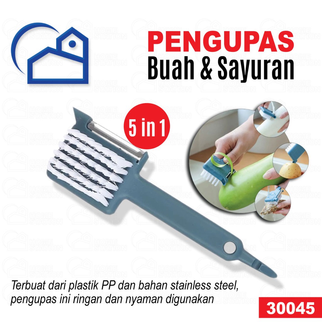 Pengupas Buah dan Sayuran 5 in 1 / Pengupas buah dan sayur multifungsi 30045