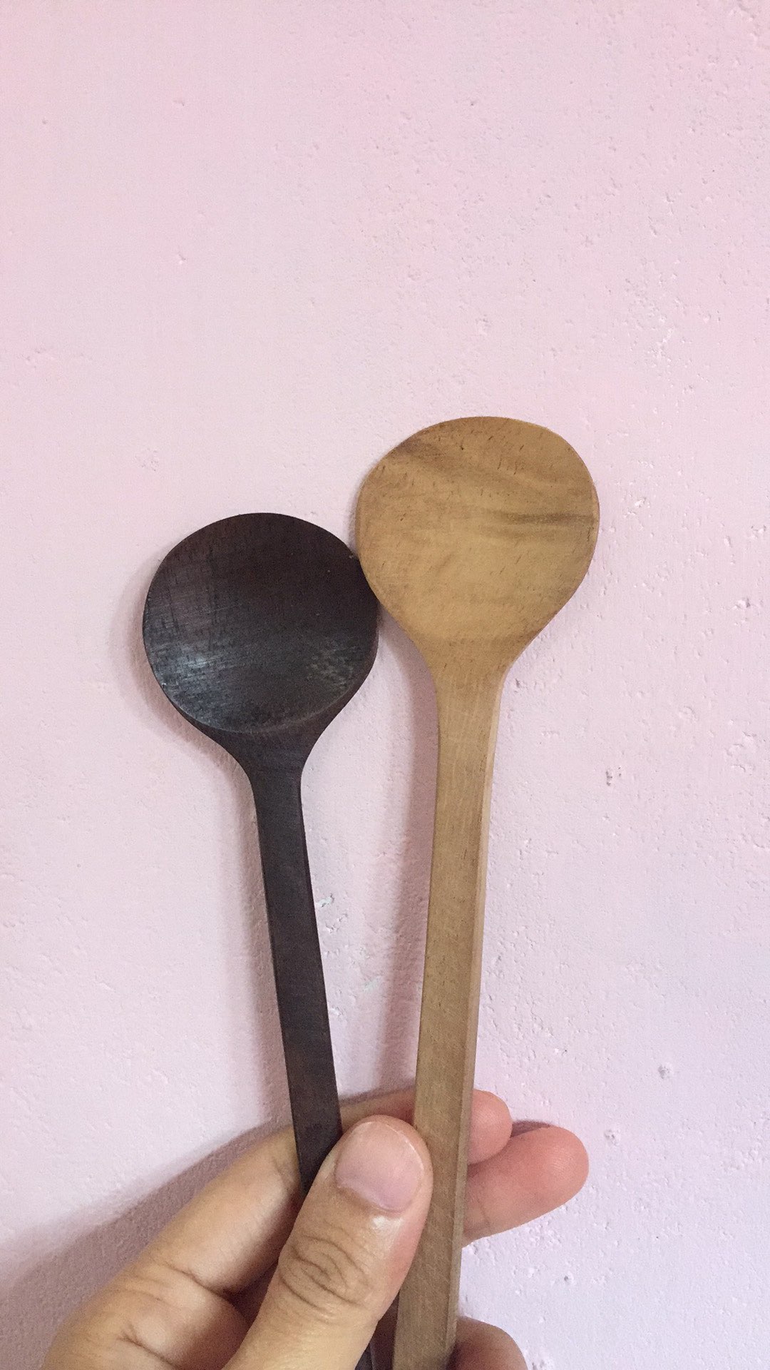 Sendok Kayu Korea Bulat 17,5cm