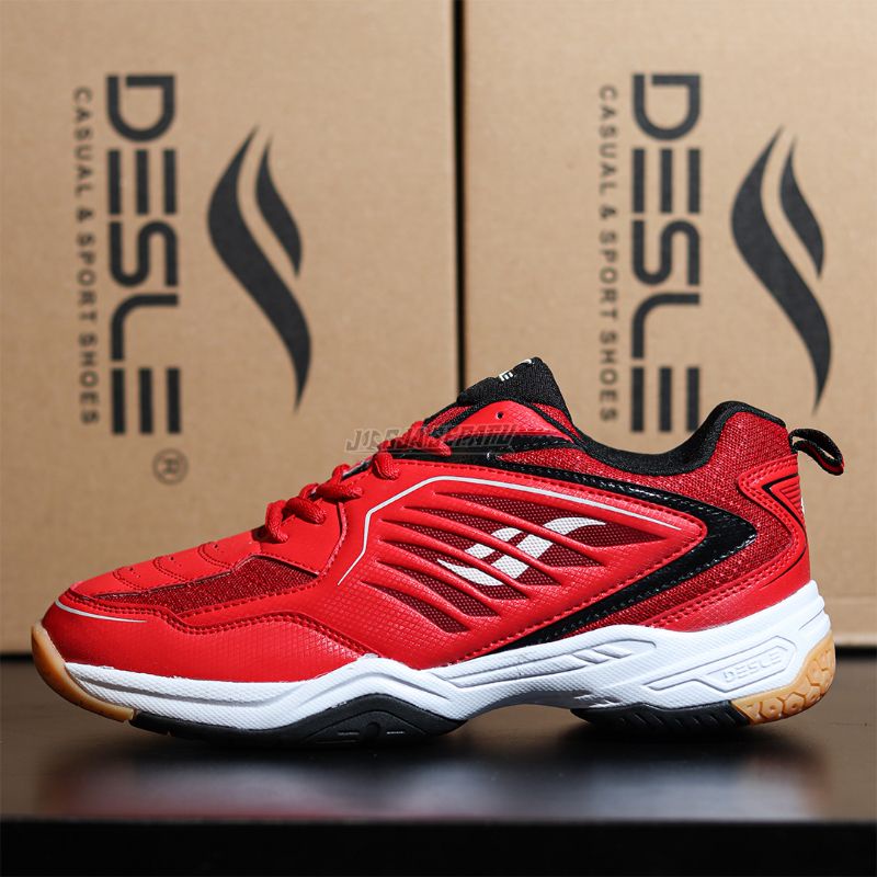 Desle Sepatu Badminton Bulu Tangkis Anders Antonsen - Merah/Merah Tua
