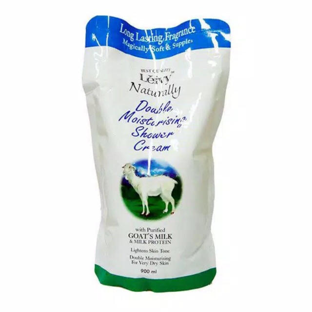 Leivy Shower Cream Goat milk Refill 900ml