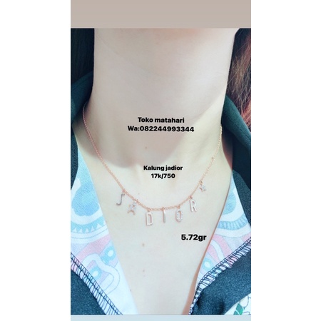 kalung jadior emas 750/17k