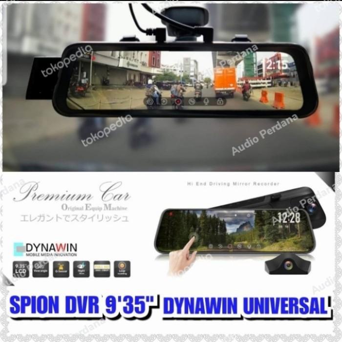 DVR Dashcam Dynawin Dual Kamera Spion + Belakang