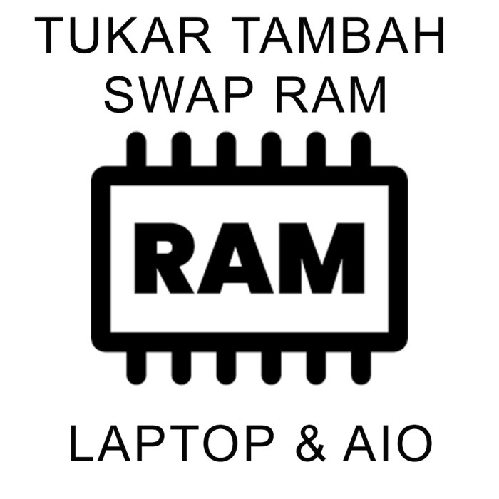 TUKAR TAMBAH SWAP RAM MEMORY DDR5 FOR UNTUK LAPTOP DAN AIO