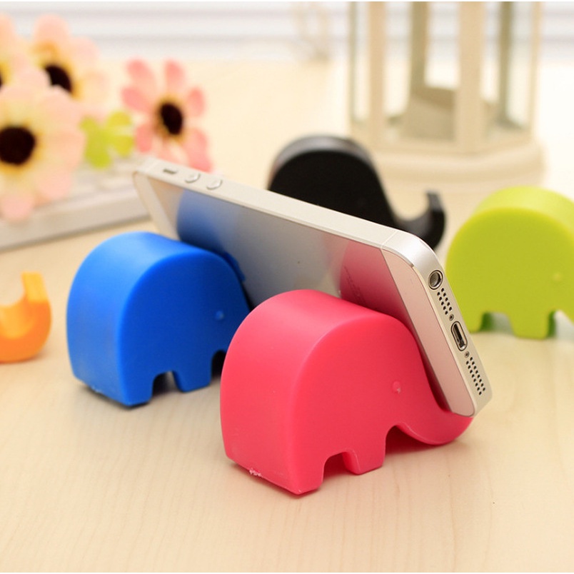 Stand Holder Hp / Tablet Universal Portable Bentuk Gajah Bahan Plastik Untuk iPhone / Android