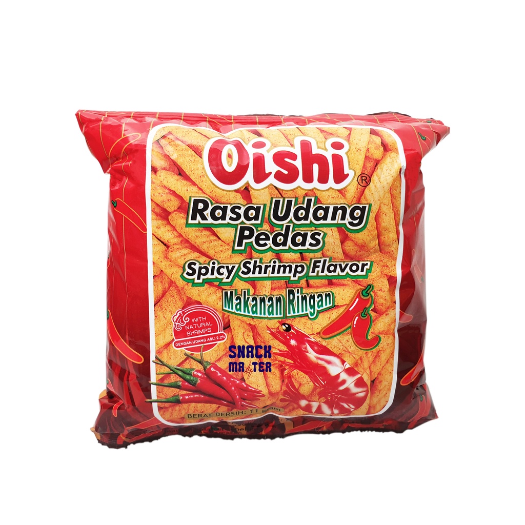 

Oishi Udang Pedas - Netto 11gr