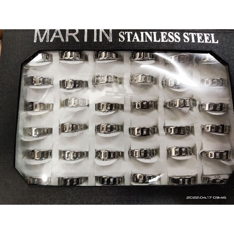 Grosir Cincin Stainless steel isi 36 pcs tidak karat